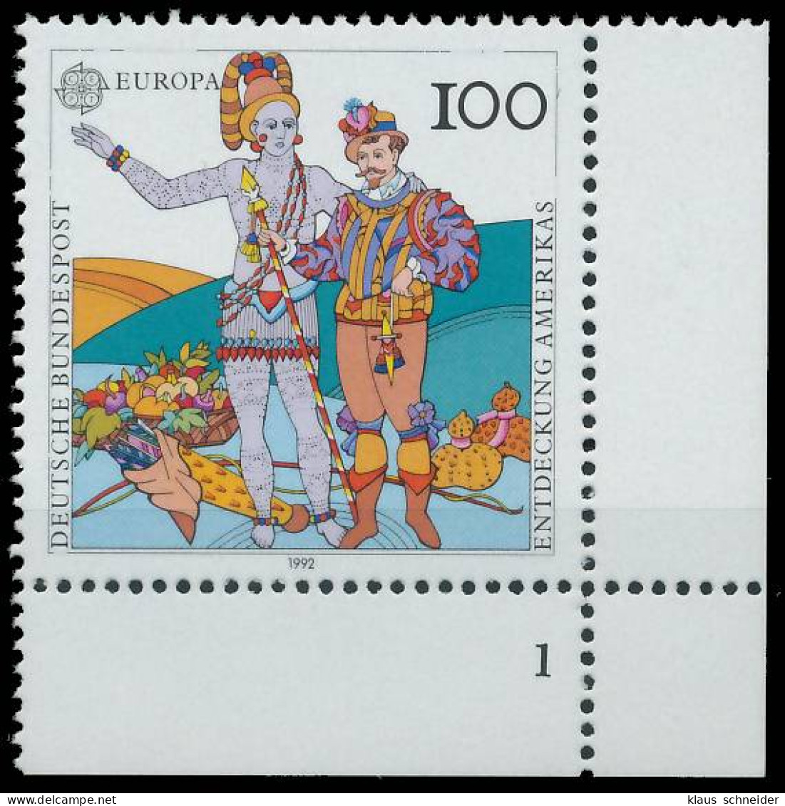 BRD BUND 1992 Nr 1609 Postfrisch FORMNUMMER 1 X572D0E - Unused Stamps
