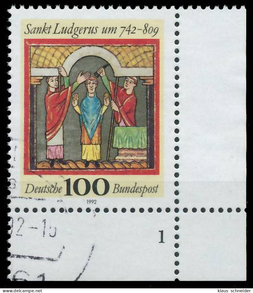 BRD BUND 1992 Nr 1610 Gestempelt FORMNUMMER 1 X572E16 - Used Stamps