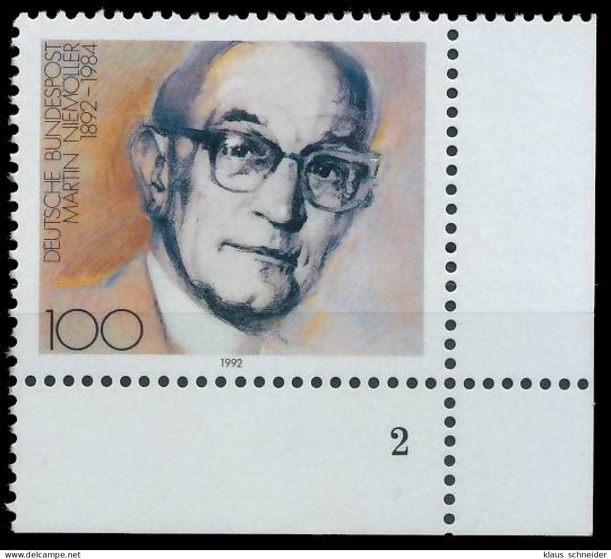 BRD BUND 1992 Nr 1584 Postfrisch FORMNUMMER 2 X572FD2 - Unused Stamps