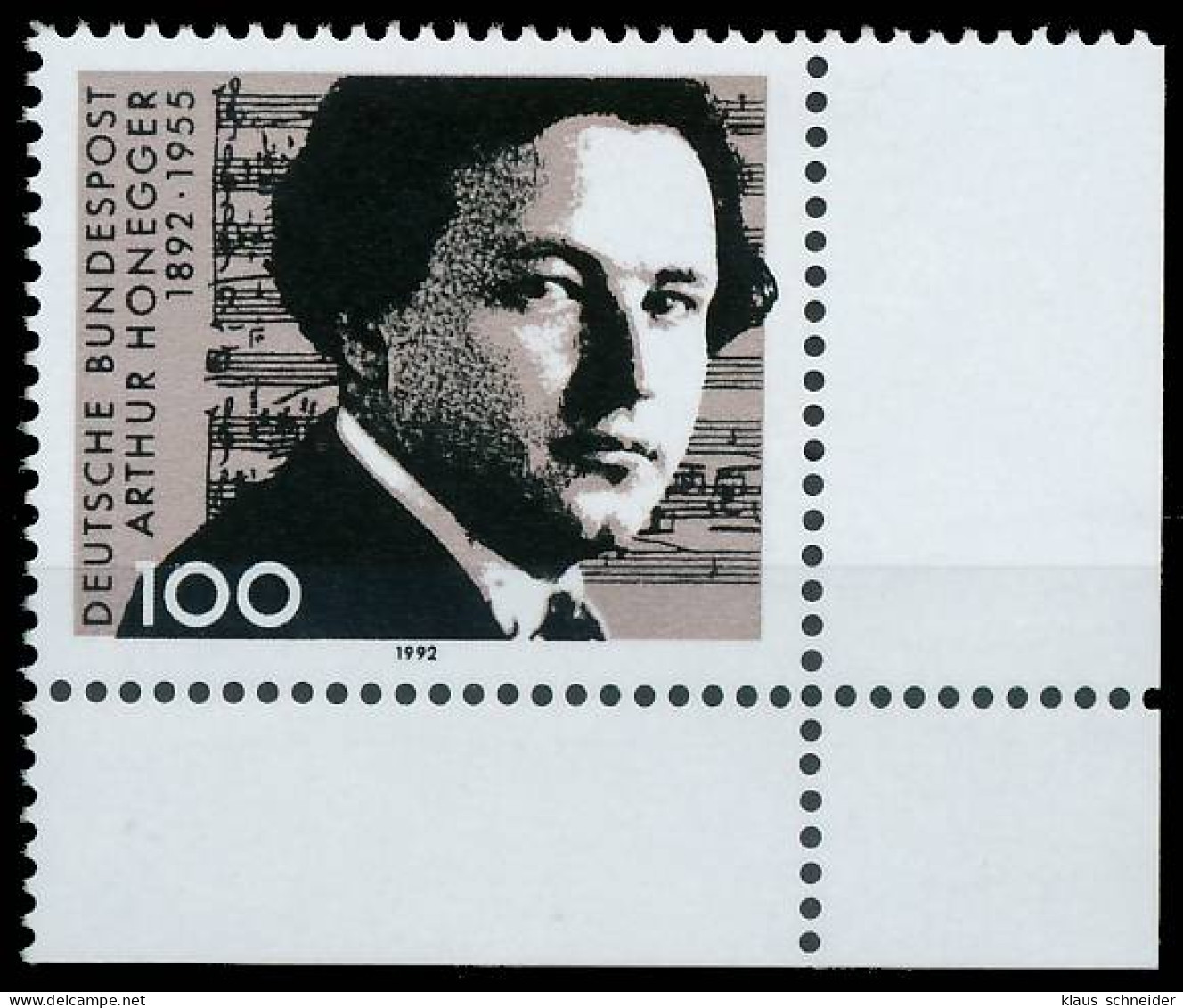 BRD BUND 1992 Nr 1596 Postfrisch ECKE-URE X57300A - Unused Stamps