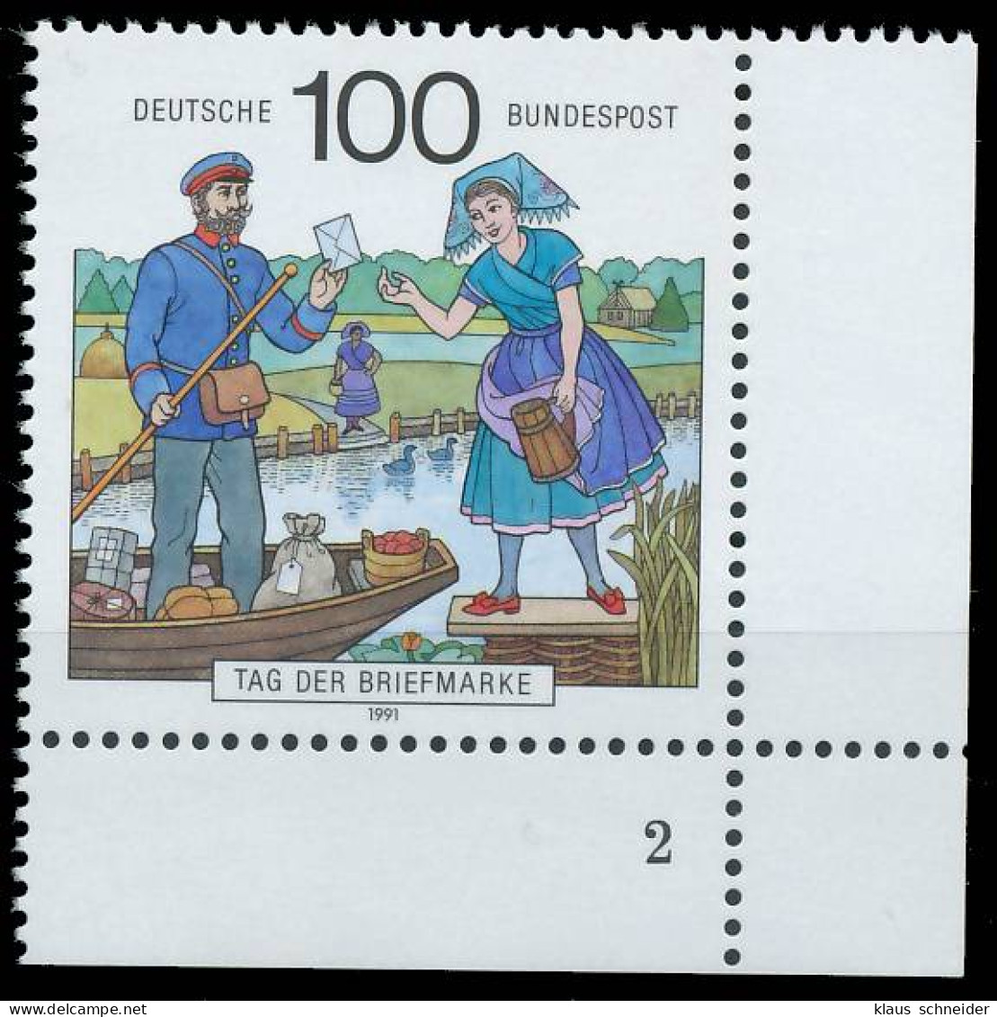 BRD BUND 1991 Nr 1570 Postfrisch FORMNUMMER 2 X573056 - Unused Stamps