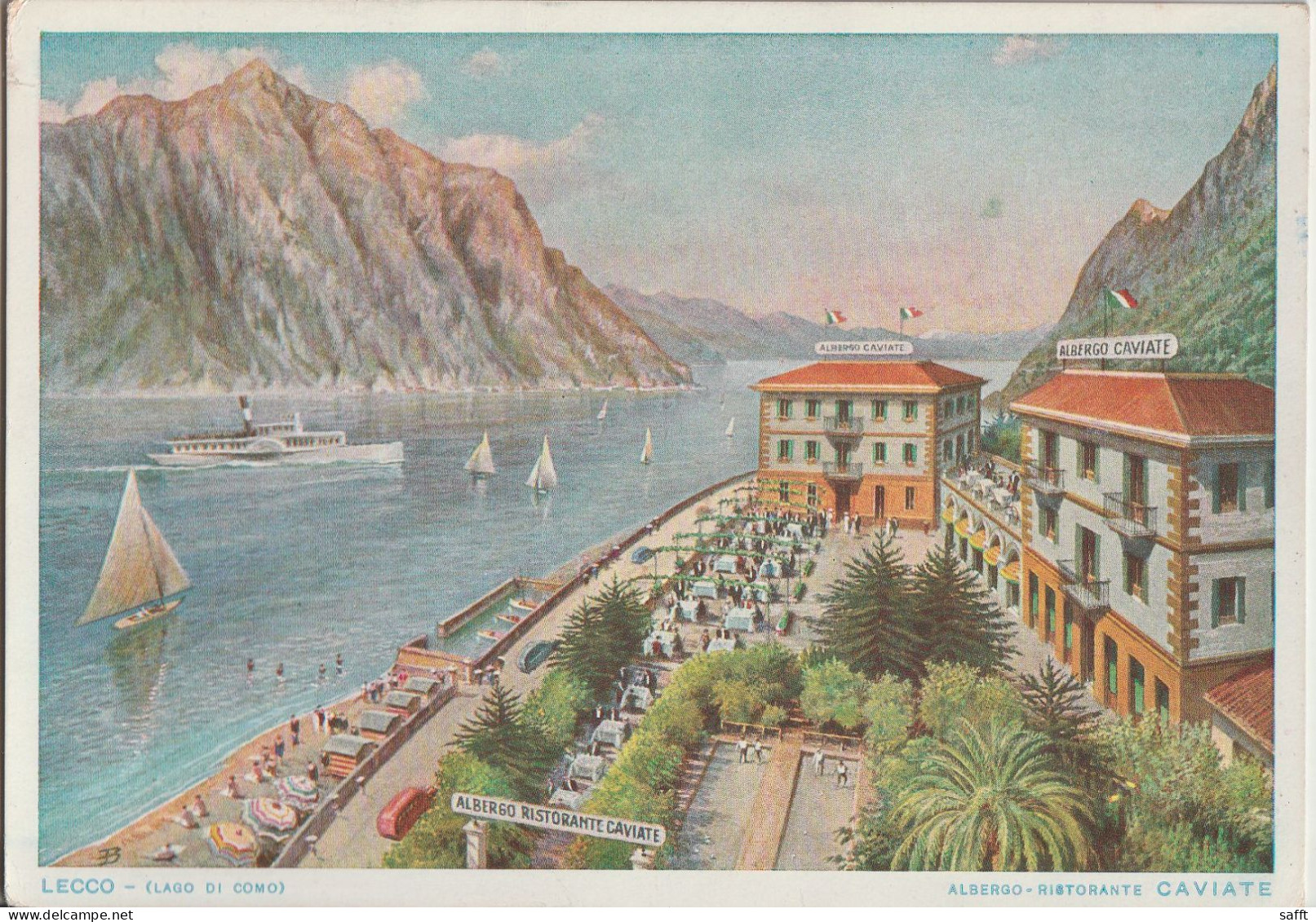 AK Lecco, Lago Di Como, Albergo Ristorante Caviate 1944 - Lecco