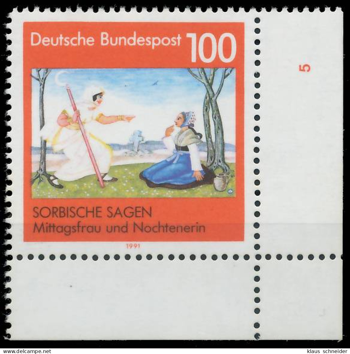 BRD BUND 1991 Nr 1577 Postfrisch FORMNUMMER 5 X575936 - Unused Stamps