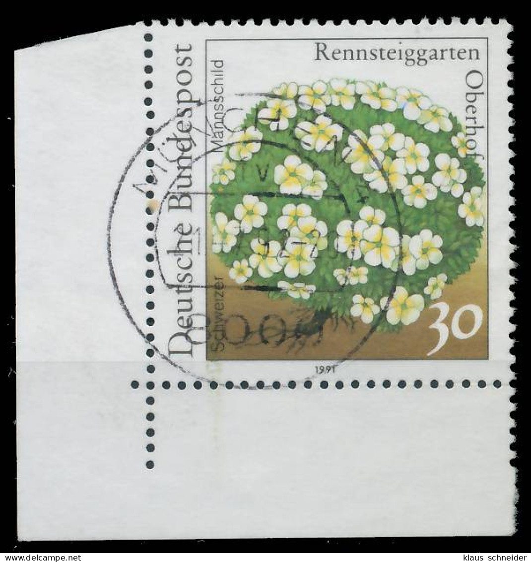 BRD BUND 1991 Nr 1505 Zentrisch Gestempelt ECKE-ULI X575BAA - Used Stamps