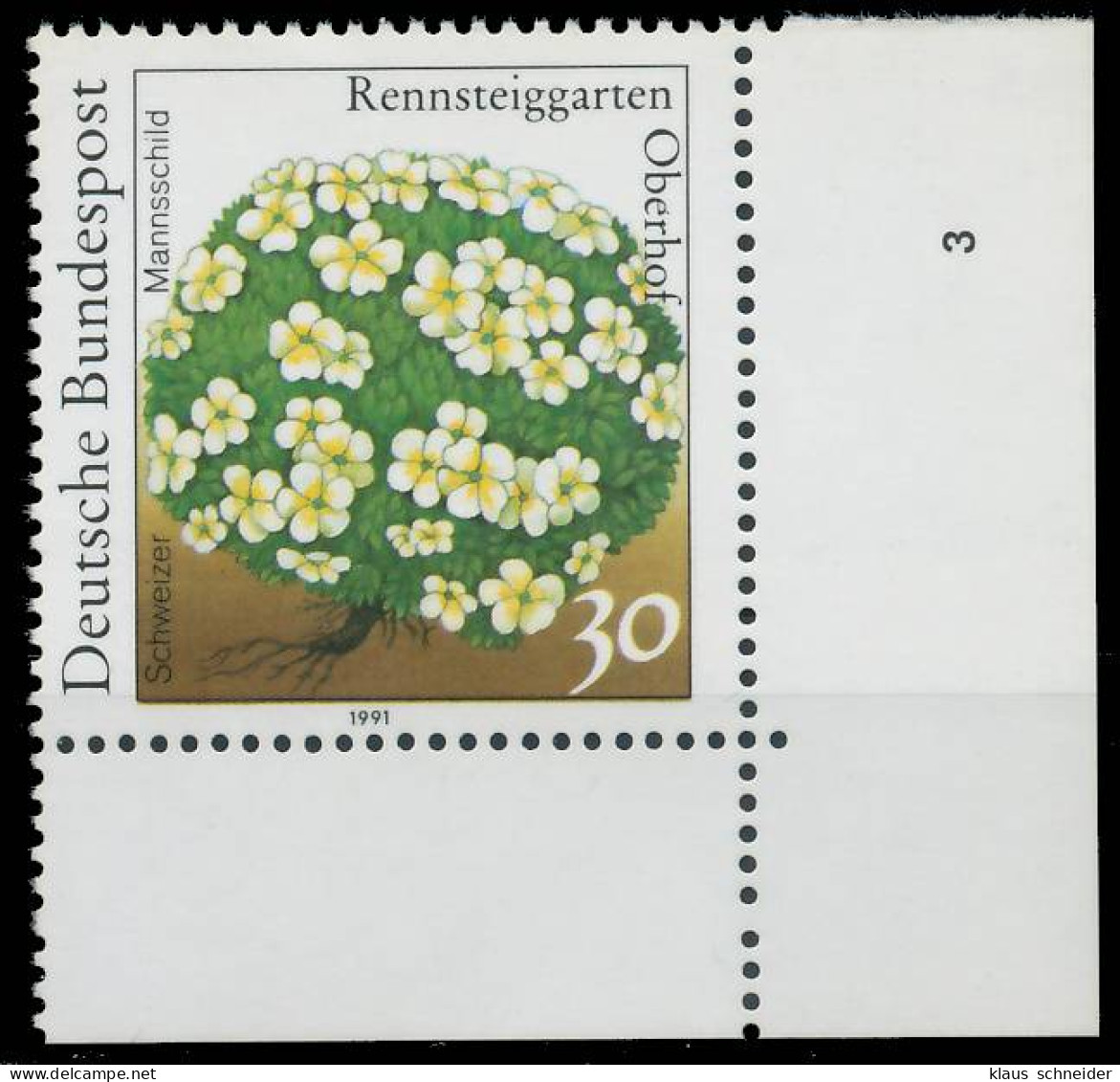 BRD BUND 1991 Nr 1505 Postfrisch FORMNUMMER 3 X575BAE - Unused Stamps