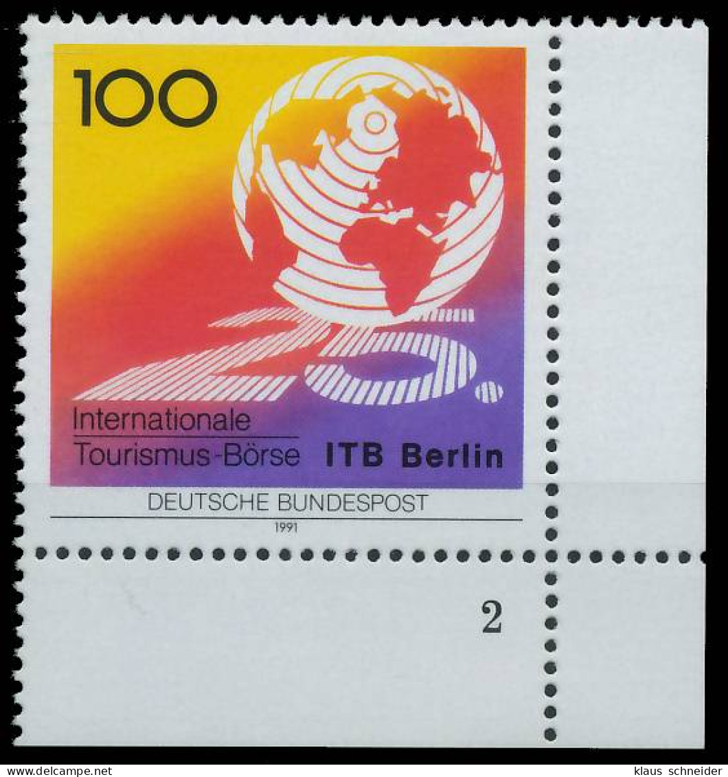 BRD BUND 1991 Nr 1495 Postfrisch FORMNUMMER 2 X575C6E - Ungebraucht