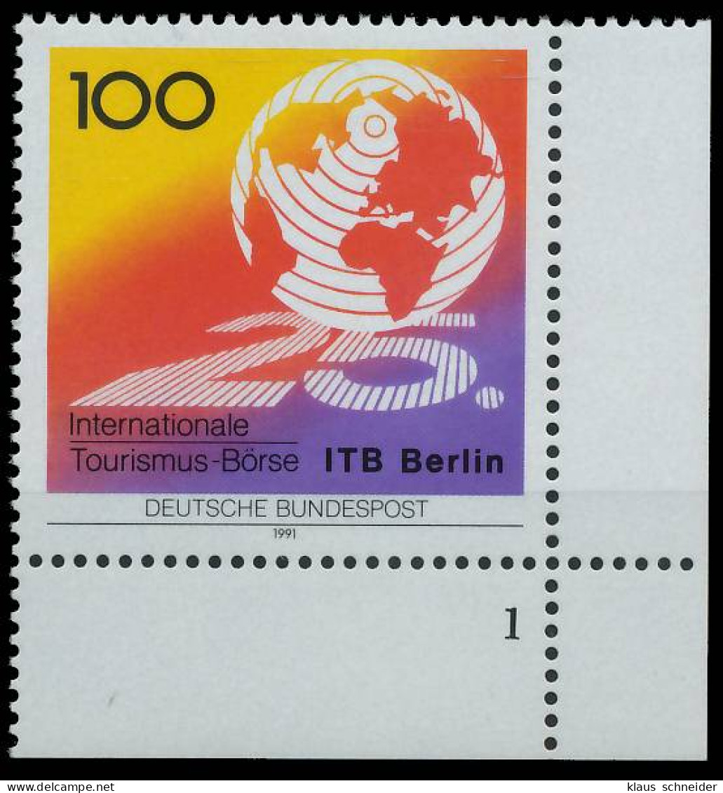 BRD BUND 1991 Nr 1495 Postfrisch FORMNUMMER 1 X575C6A - Neufs