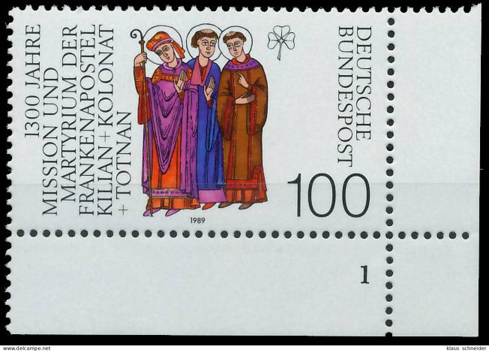 BRD BUND 1989 Nr 1424 Postfrisch FORMNUMMER 1 X575F0A - Neufs