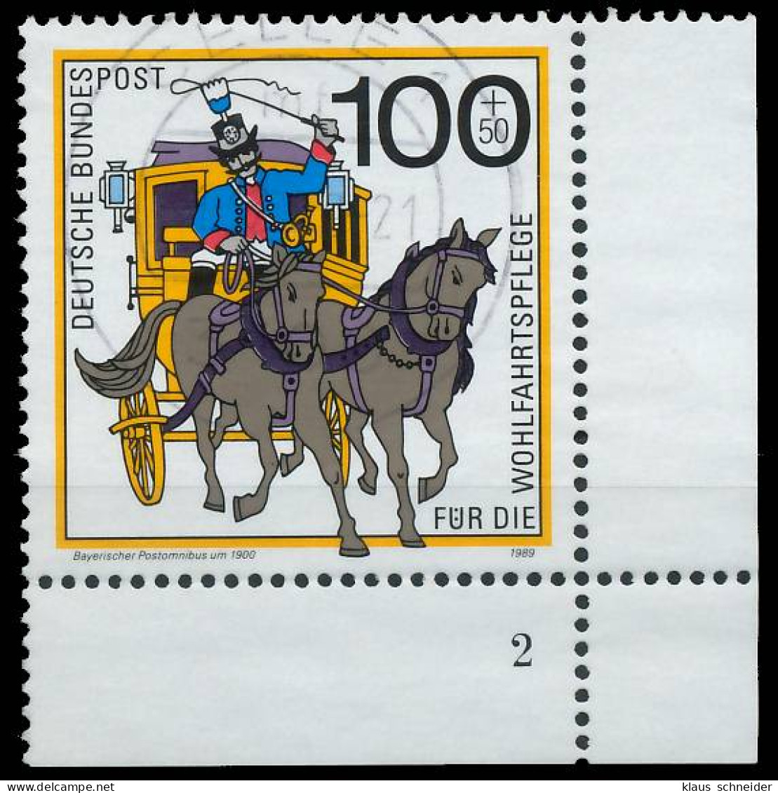 BRD BUND 1989 Nr 1439 Zentrisch Gestempelt FORMNUMMER 2 X575FB6 - Used Stamps