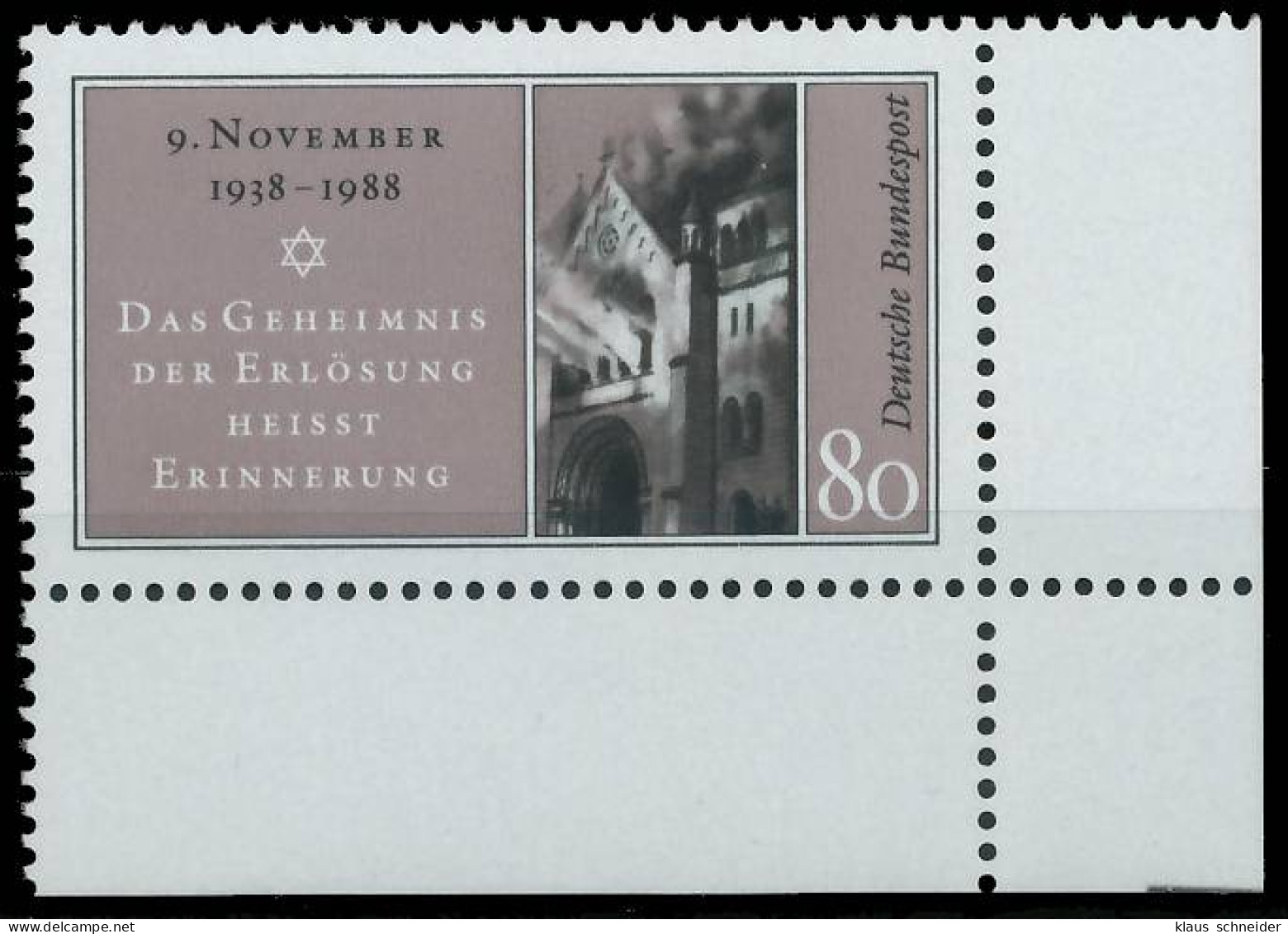 BRD BUND 1988 Nr 1389 Postfrisch ECKE-URE X57983E - Unused Stamps