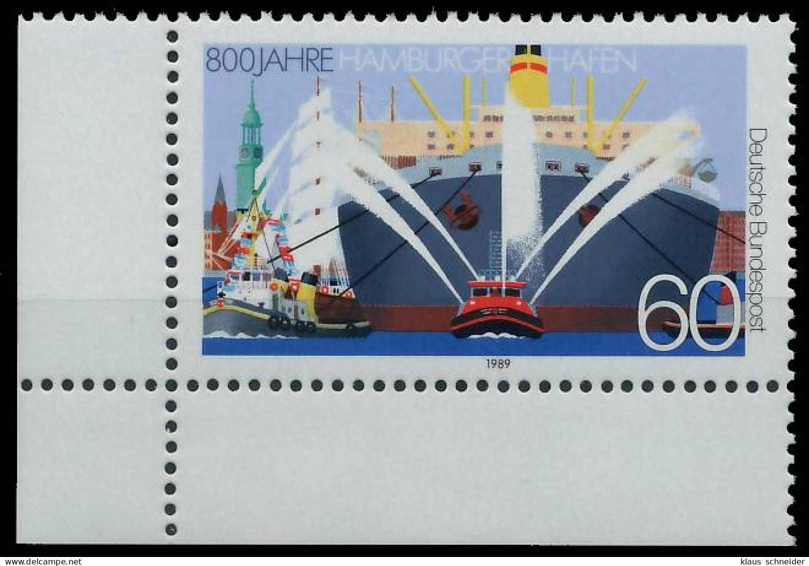 BRD BUND 1989 Nr 1419 Postfrisch ECKE-ULI X5798E2 - Unused Stamps