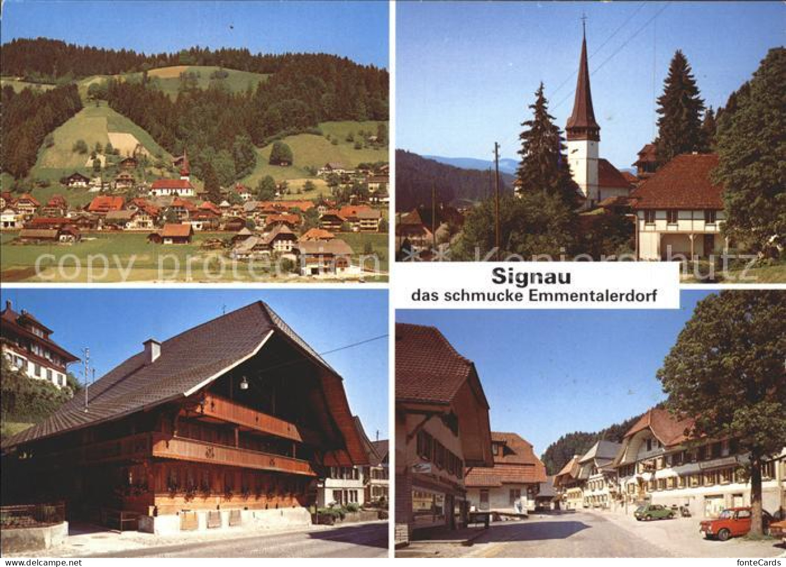 11875413 Signau Totalansicht Dorfpartien Mit Kirche Signau - Autres & Non Classés