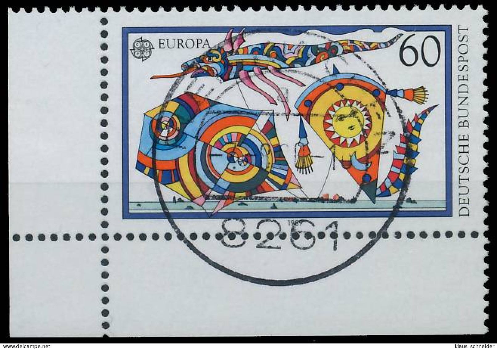 BRD BUND 1989 Nr 1417 Zentrisch Gestempelt ECKE-ULI X5798AA - Used Stamps