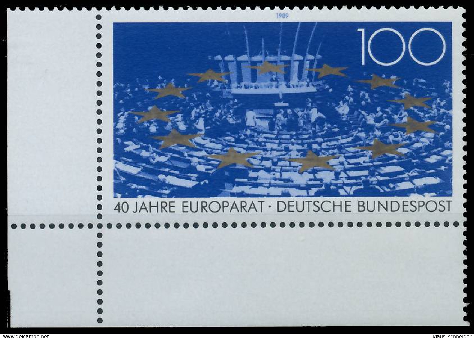 BRD BUND 1989 Nr 1422 Postfrisch ECKE-ULI X57991E - Unused Stamps