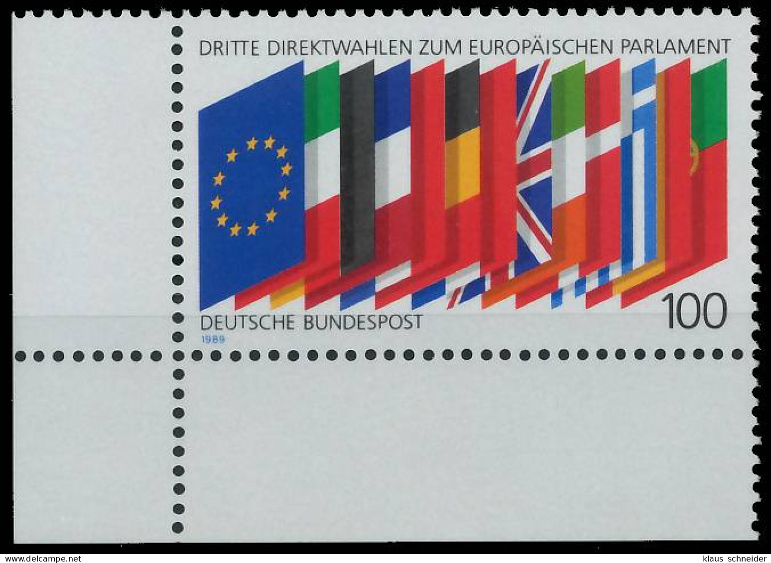 BRD BUND 1989 Nr 1416 Postfrisch ECKE-ULI X57988E - Unused Stamps