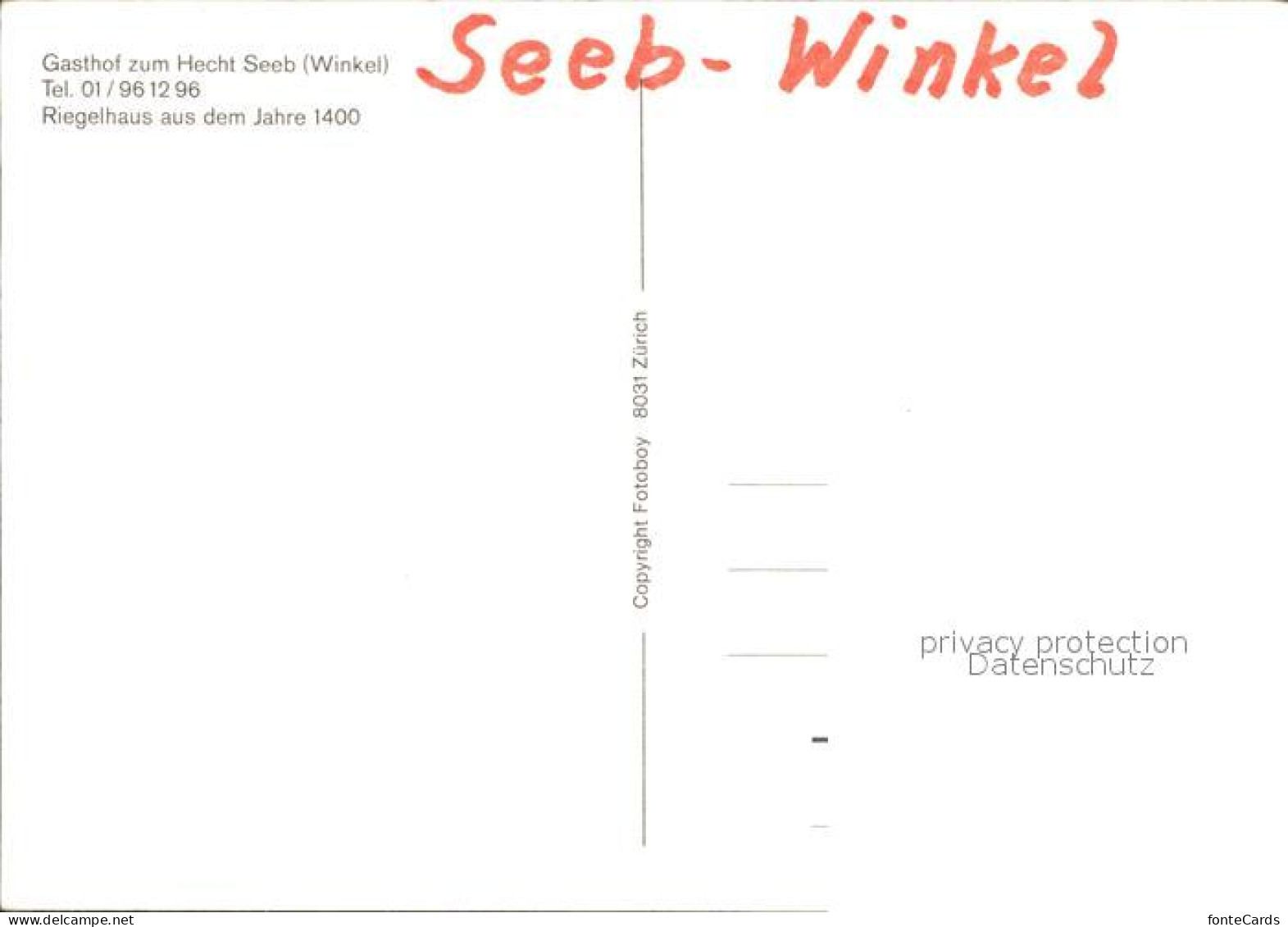 11875408 Seeb Winkel Riegelhaus Aus Dem Jahre 1400 Winkel - Other & Unclassified