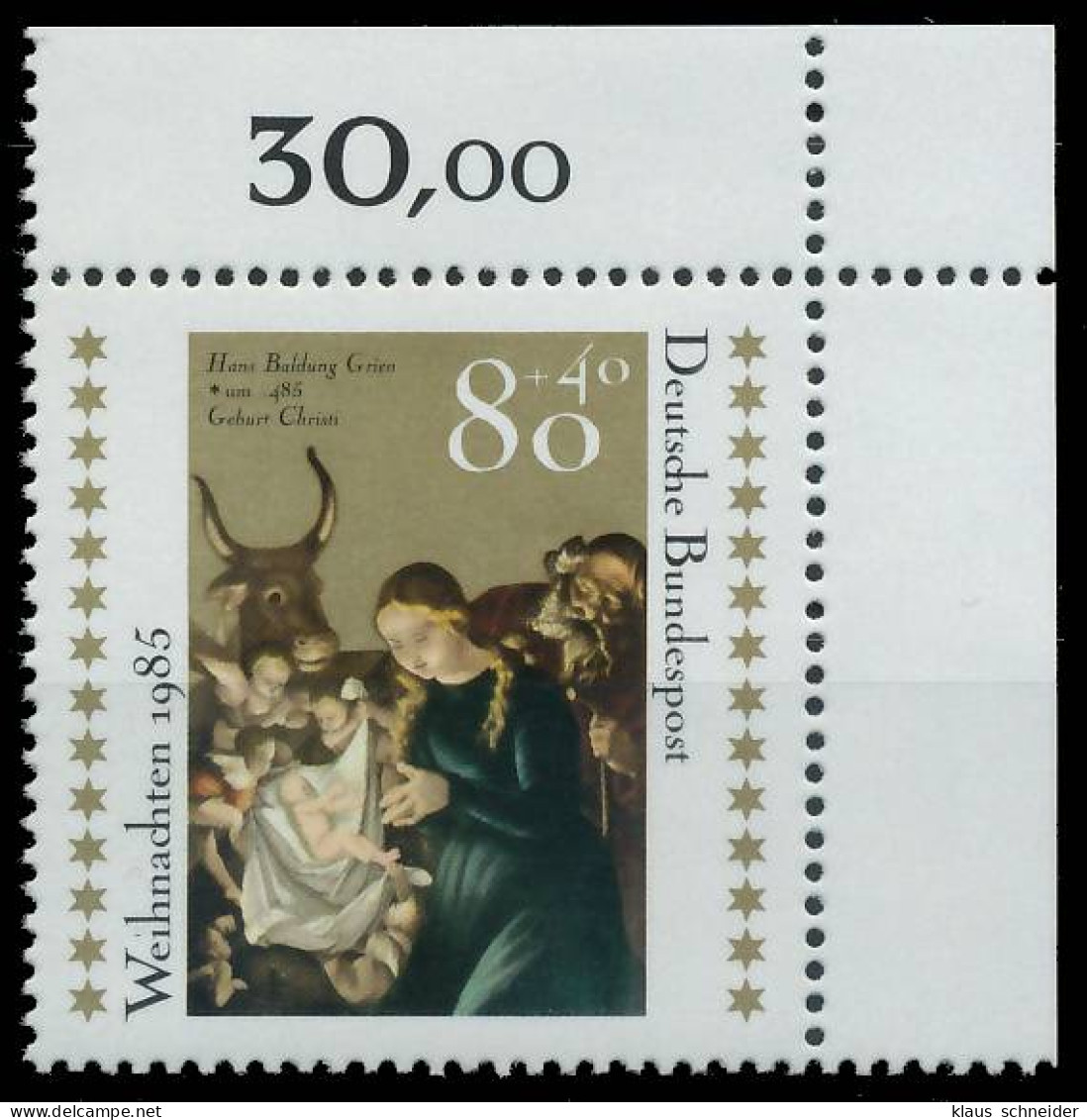 BRD BUND 1985 Nr 1267 Postfrisch ECKE-ORE X579DF2 - Unused Stamps