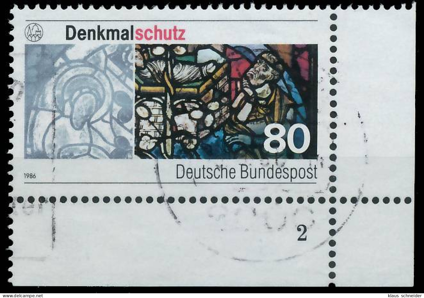 BRD BUND 1986 Nr 1291 Gestempelt FORMNUMMER 2 X579E02 - Used Stamps