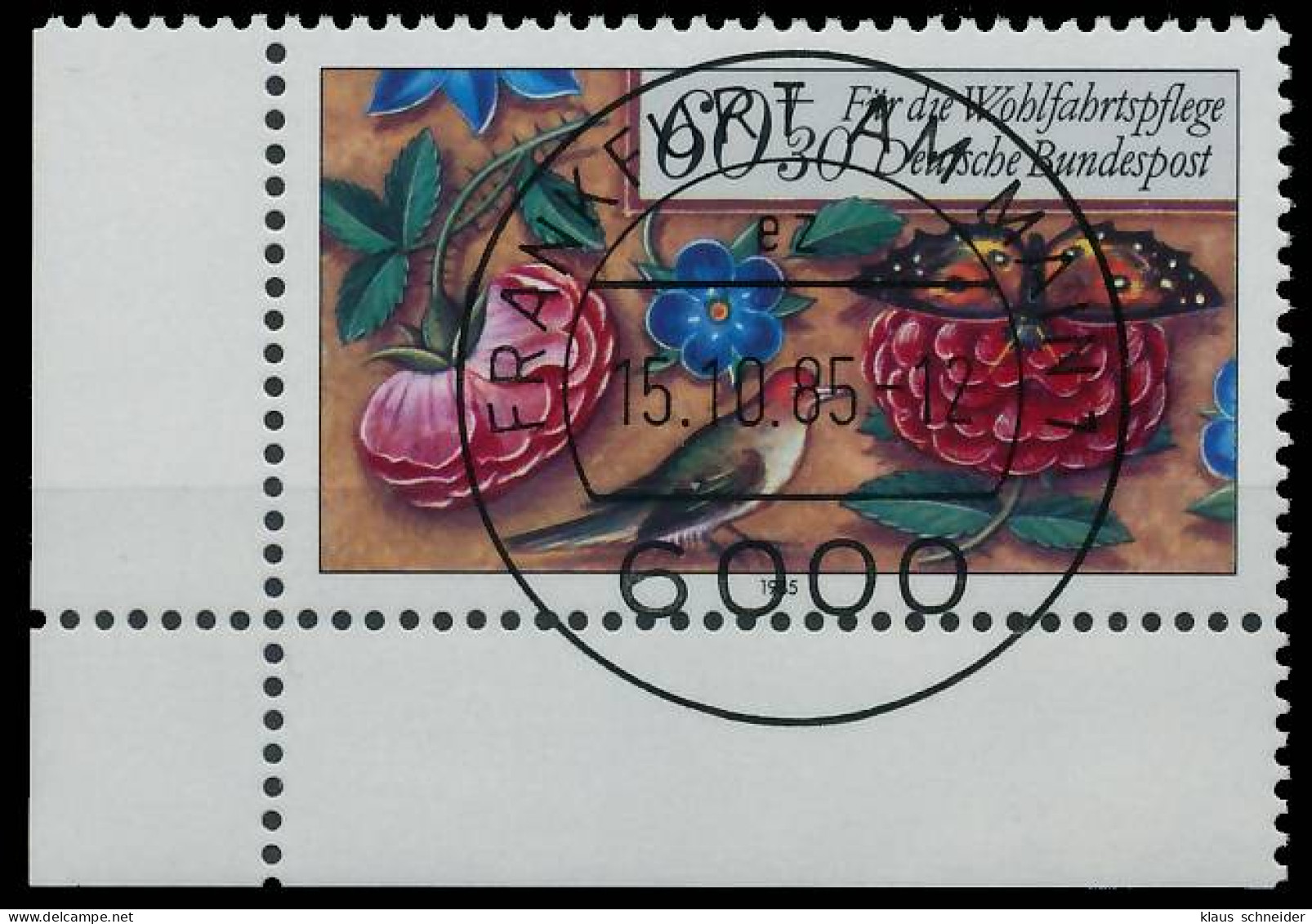 BRD BUND 1985 Nr 1260 Zentrisch Gestempelt ECKE-ULI X579E1A - Used Stamps