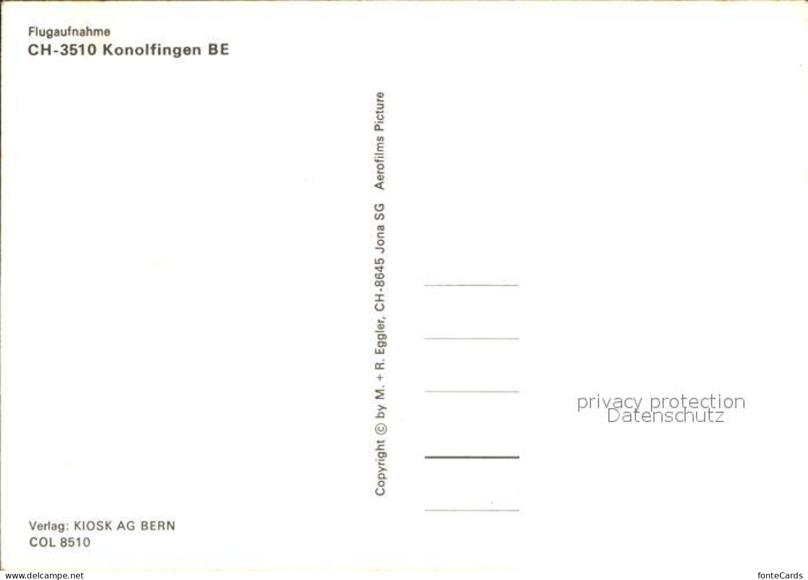 11875374 Konolfingen BE Fliegeraufnahme Konolfingen-Dorf - Other & Unclassified