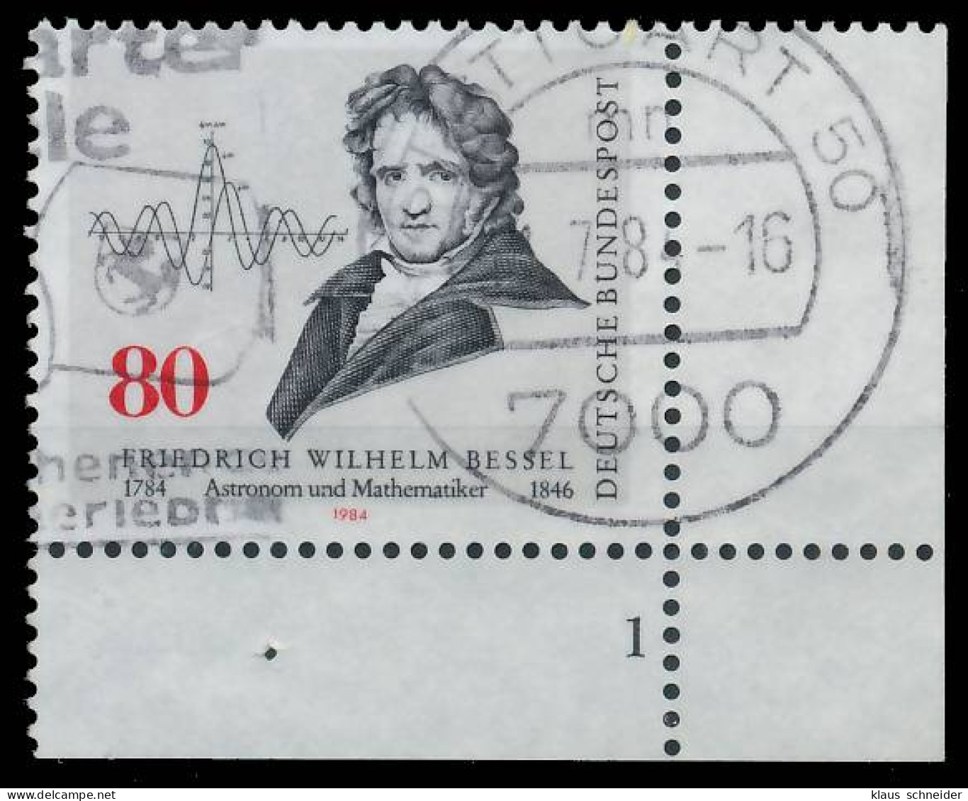 BRD BUND 1984 Nr 1219 Gestempelt FORMNUMMER 1 X579FBA - Gebraucht