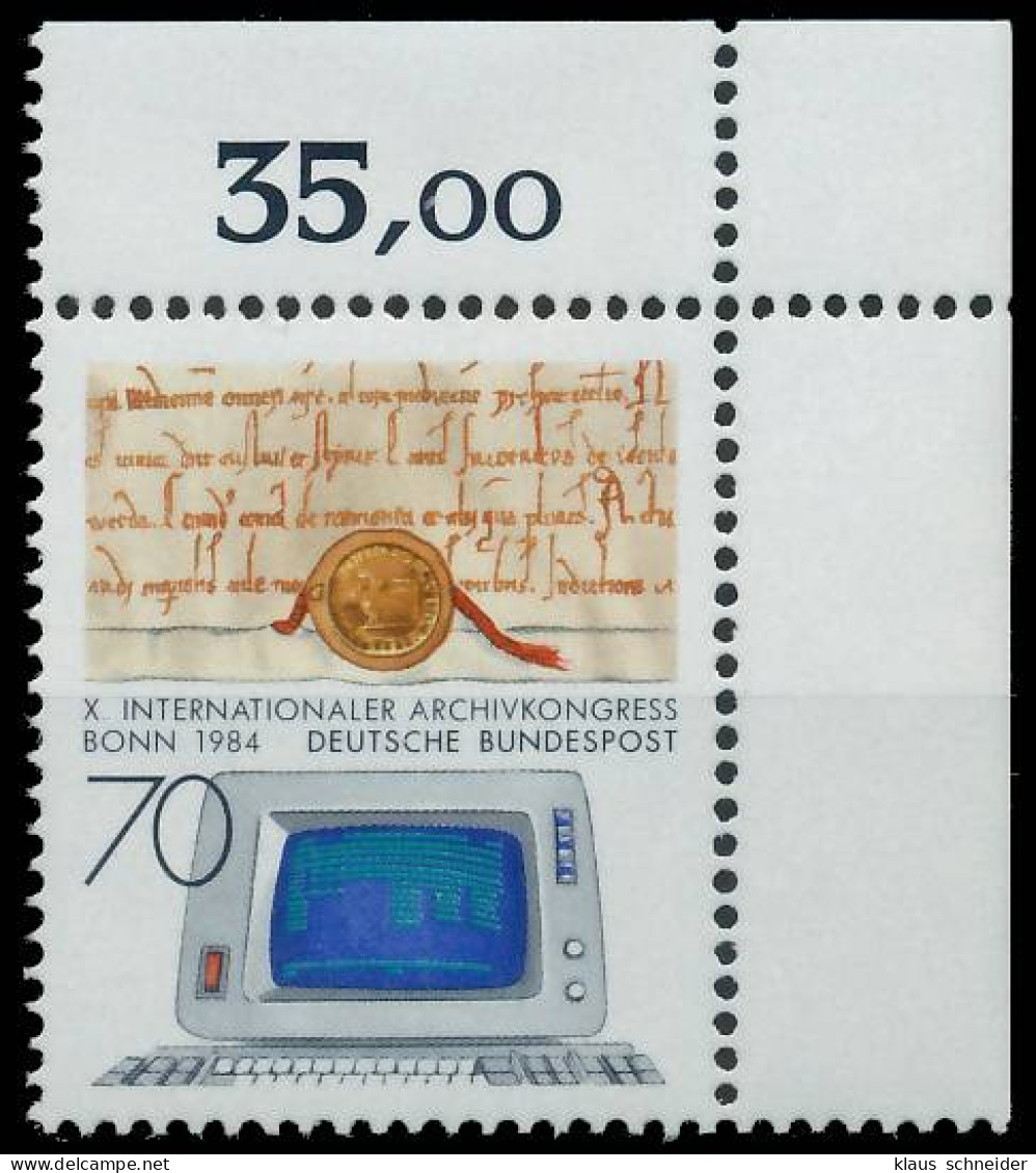 BRD BUND 1984 Nr 1224 Postfrisch ECKE-ORE X579FF2 - Unused Stamps