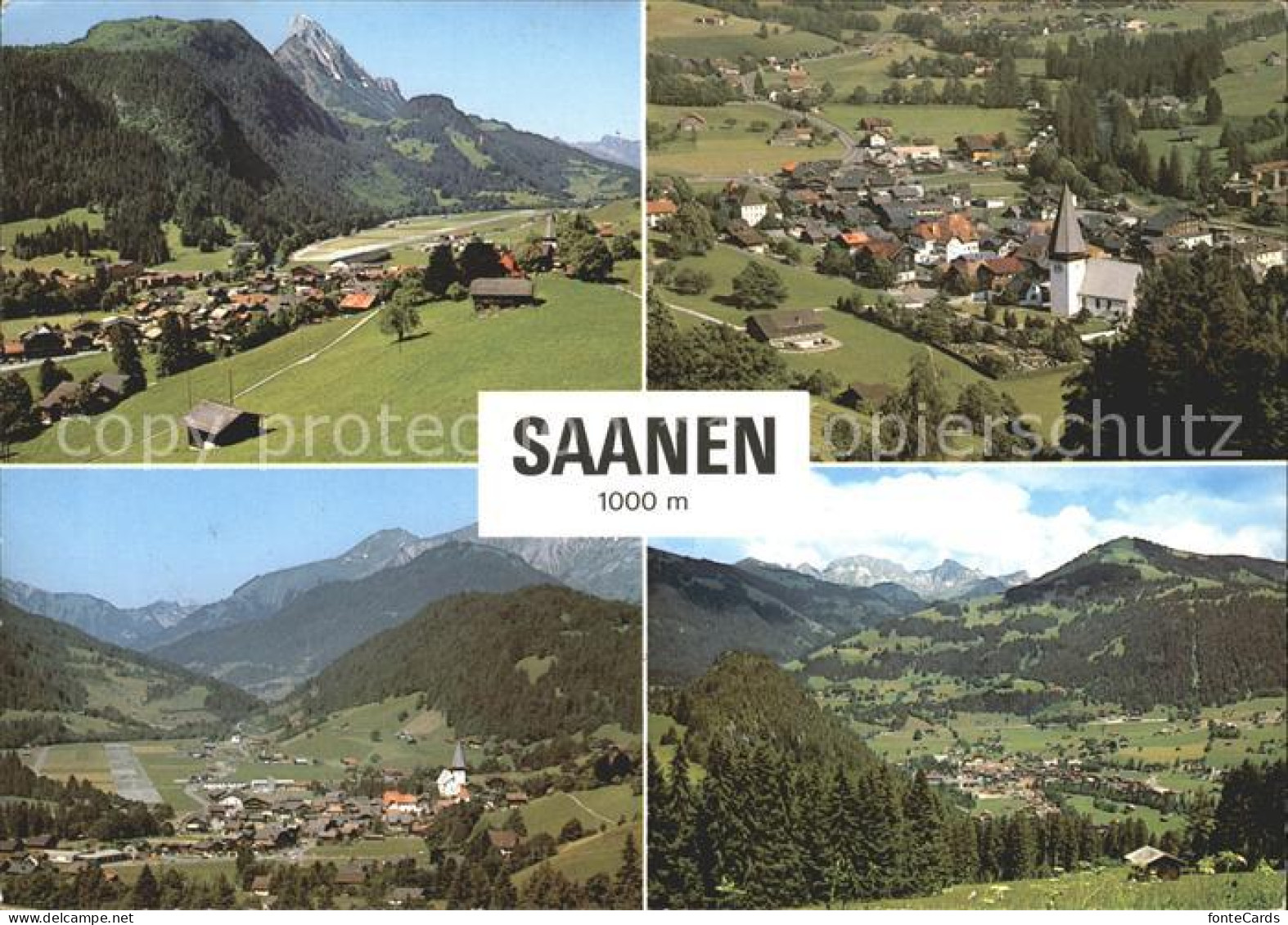 11875364 Saanen Mit Rueblihorn Und Rellerli Fliegeraufnahme Saanen - Otros & Sin Clasificación