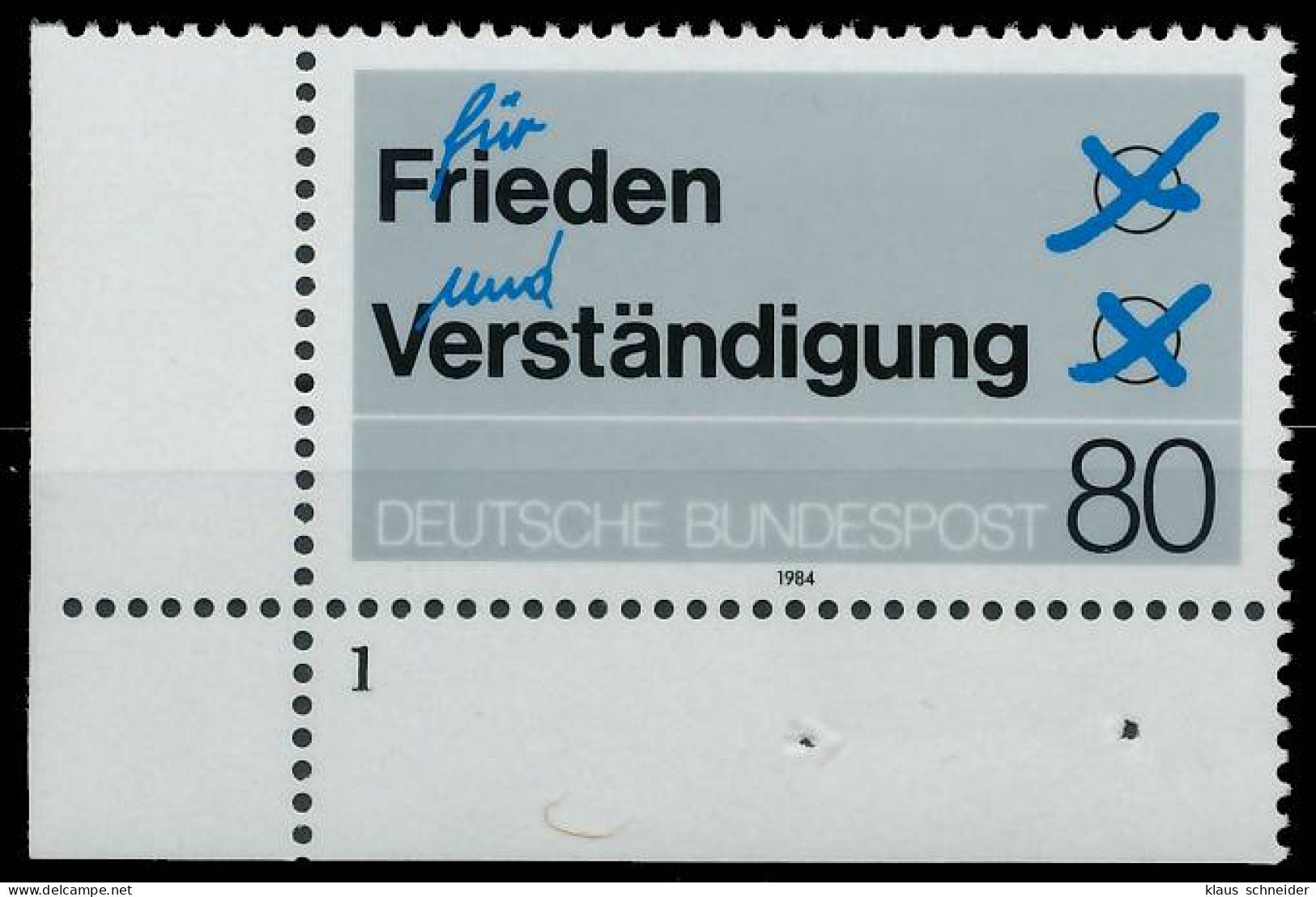 BRD BUND 1984 Nr 1231 Postfrisch FORMNUMMER 1 X57C80A - Unused Stamps