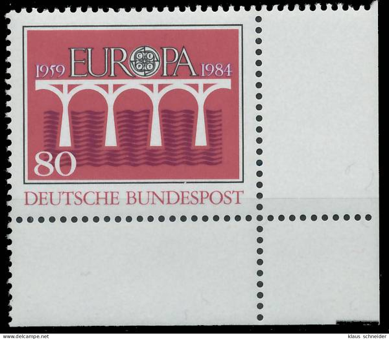 BRD BUND 1984 Nr 1211 Postfrisch ECKE-URE X57C8D2 - Unused Stamps