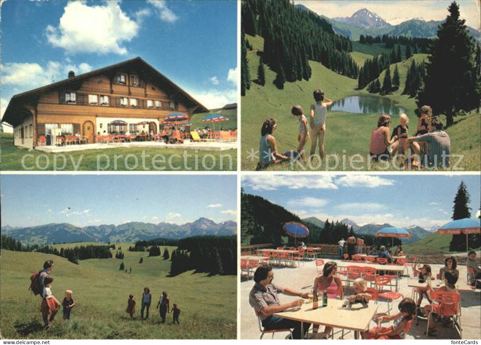 11875363 Zweisimmen Berghotel Sparenmoos Terrasse Panorama Zweisimmen - Other & Unclassified