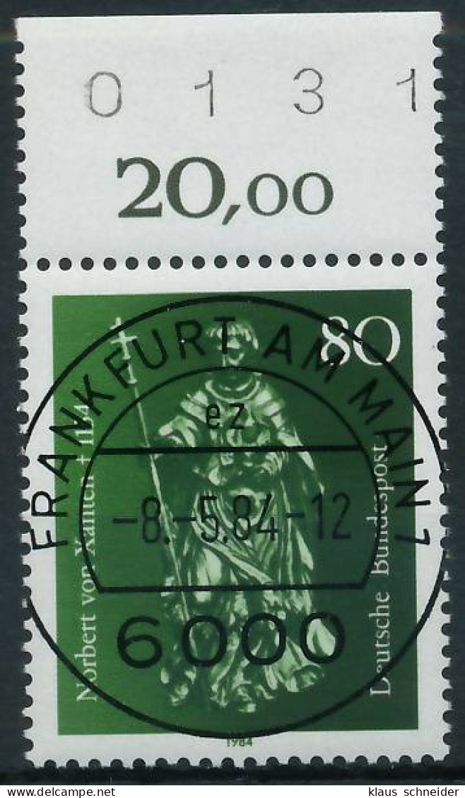 BRD BUND 1984 Nr 1212 Zentrisch Gestempelt ORA X57C8F6 - Used Stamps