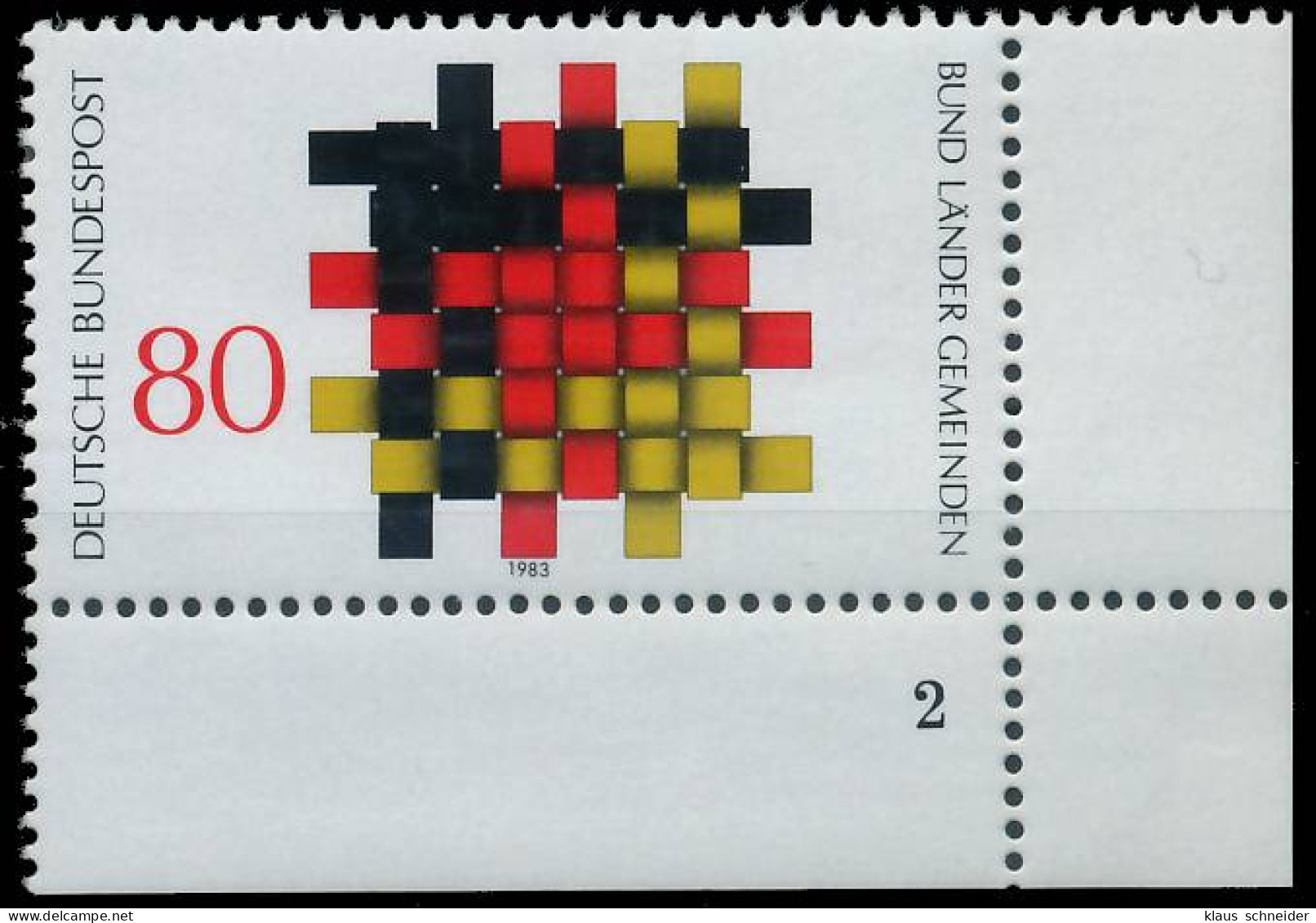BRD BUND 1983 Nr 1194 Postfrisch FORMNUMMER 2 X57C9AA - Ungebraucht