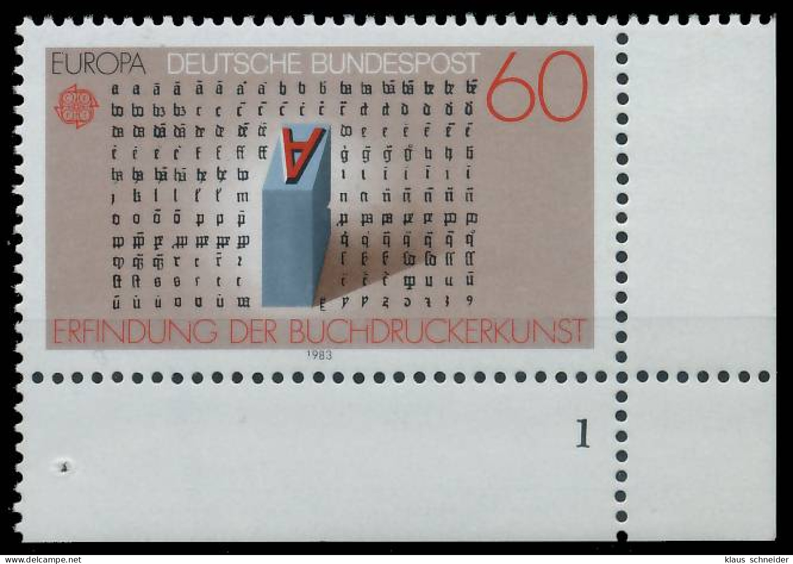 BRD BUND 1983 Nr 1175 Postfrisch FORMNUMMER 1 X57C9D6 - Unused Stamps