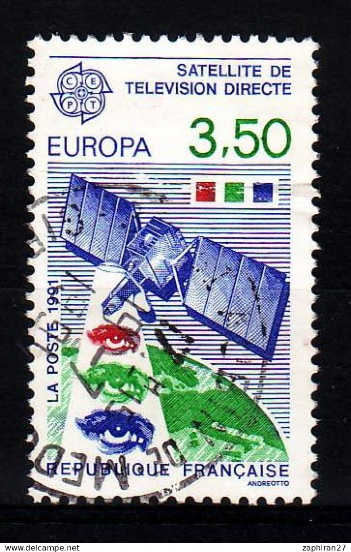 1991 N 2697 EUROPA SATELLITE OBLITERE CACHET ROND 19-7-1991 #234# - Gebraucht