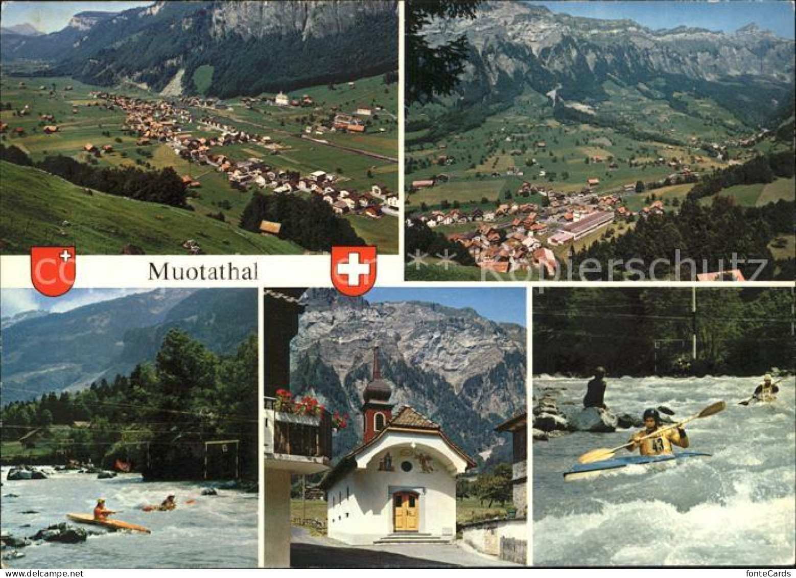 11875324 Muotathal Totalansicht Wildwasserfahrten Kapelle Muotathal - Otros & Sin Clasificación
