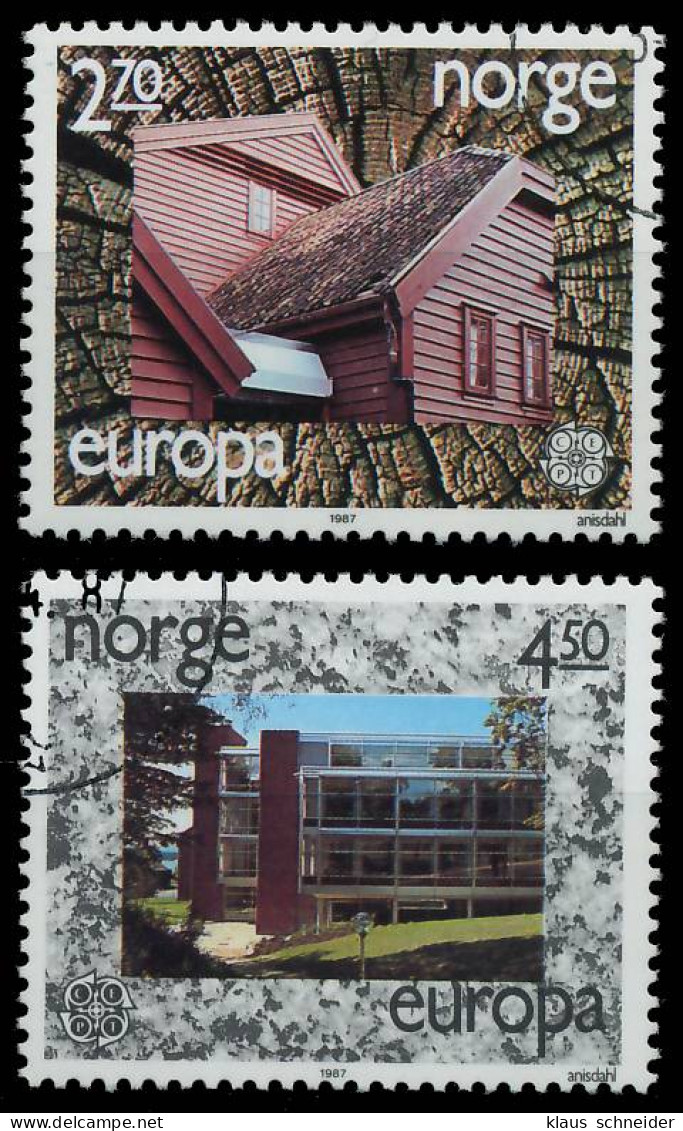 NORWEGEN 1987 Nr 965-966 Gestempelt X5C9E06 - Used Stamps