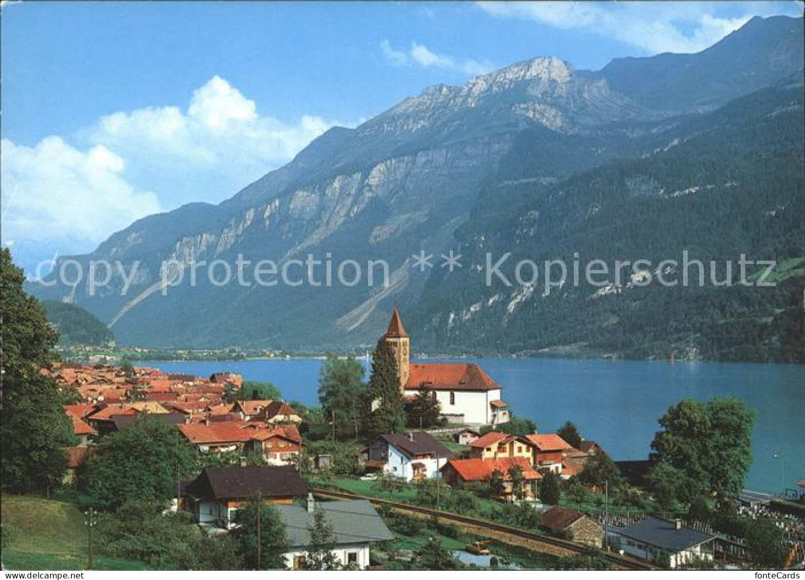 11875183 Brienz BE Ortsansicht Mit See Brienz BE - Other & Unclassified