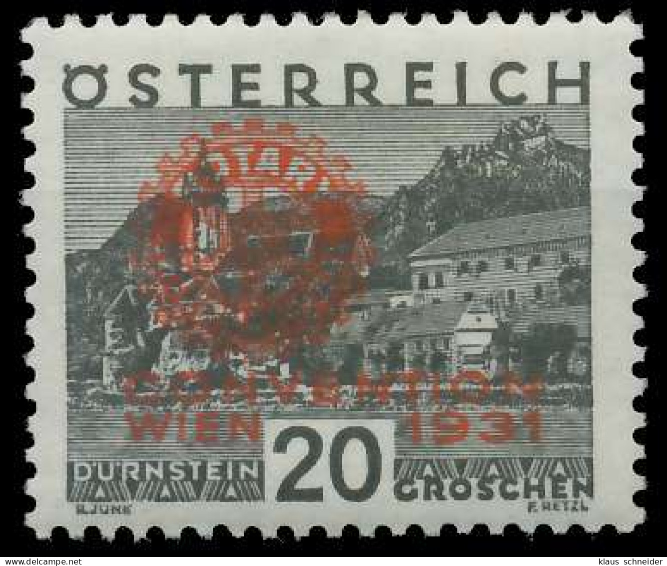 ÖSTERREICH 1931 Nr 519 Postfrisch Ungebraucht X6FAE52 - Ongebruikt