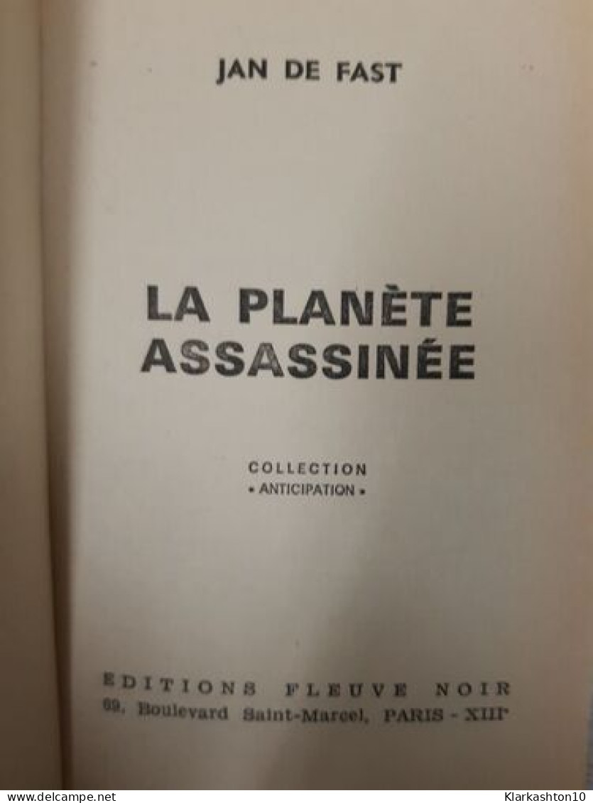 La Planete Assassinee - Sonstige & Ohne Zuordnung