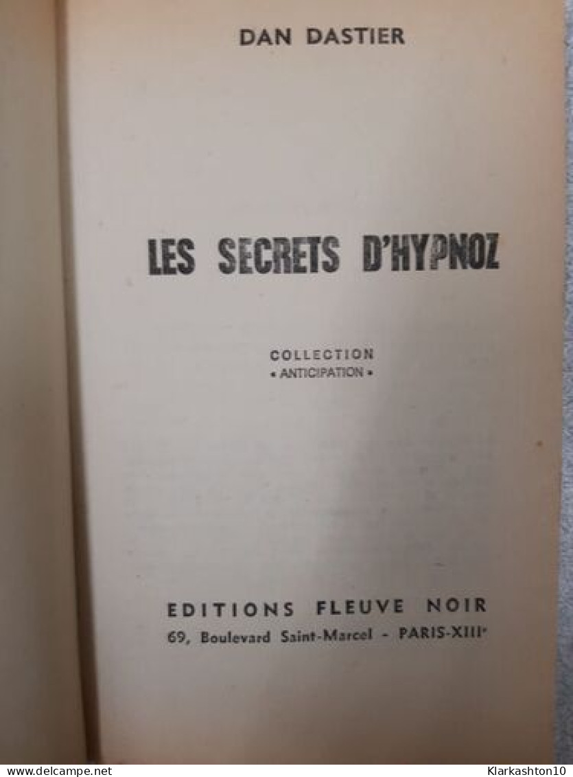 Les Secrets D'hypnoz - Sonstige & Ohne Zuordnung