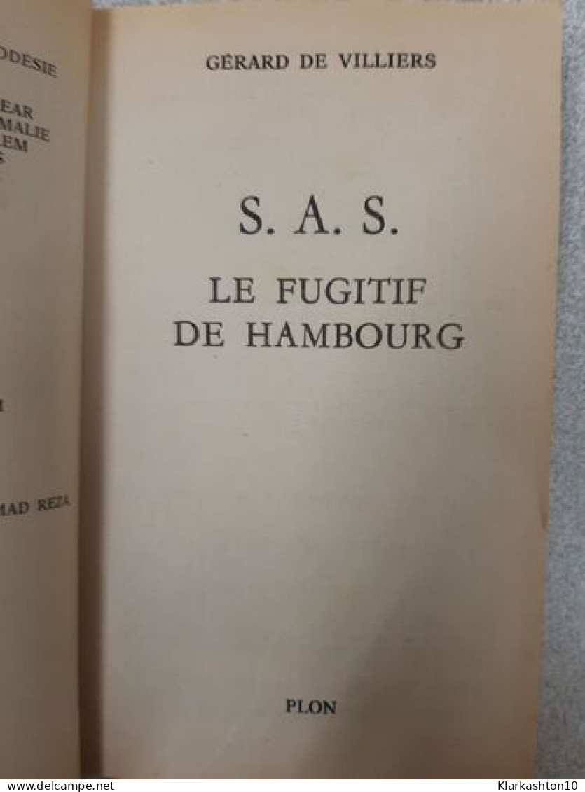 Le Fugitif De Hambourg - Andere & Zonder Classificatie