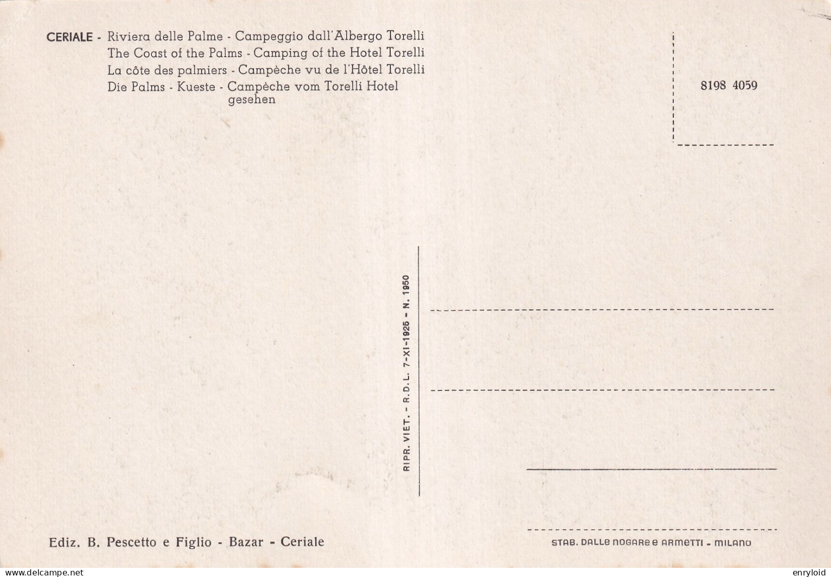 Ceriale Campeggio Dall'albergo Torelli - Other & Unclassified