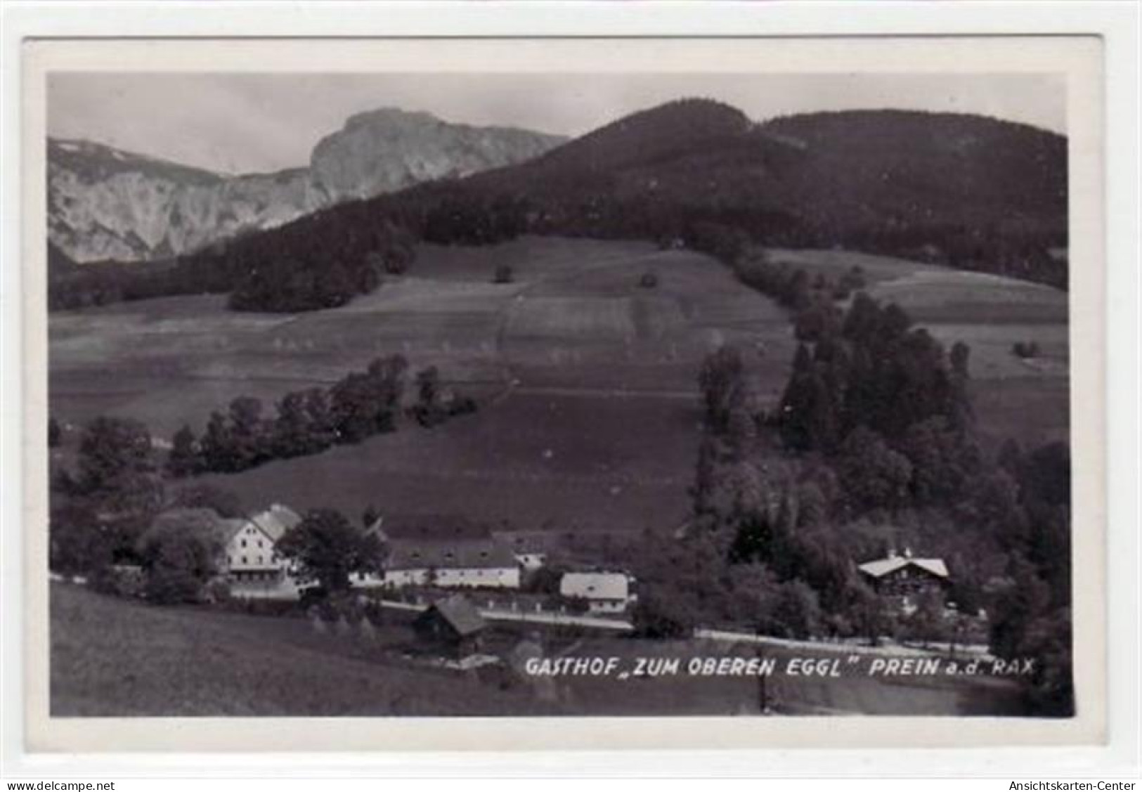 39006306 - Fotokarte Vom Gasthof  Zum Oberen Eggl  In Prein An Der Rax Gelaufen 1939. Gute Erhaltung. - Sonstige & Ohne Zuordnung