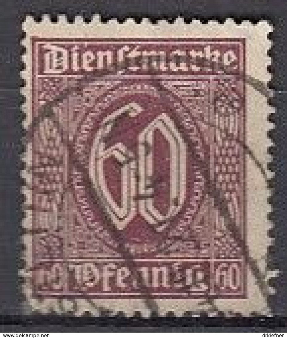 DR  Dienst 66 A, Gestempelt, Geprüft, Wertziffern, 1921 - Dienstmarken