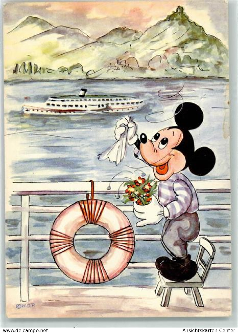 39271306 - Micky Maus Dampfer Seereise Rettungsring Blumen - Disney
