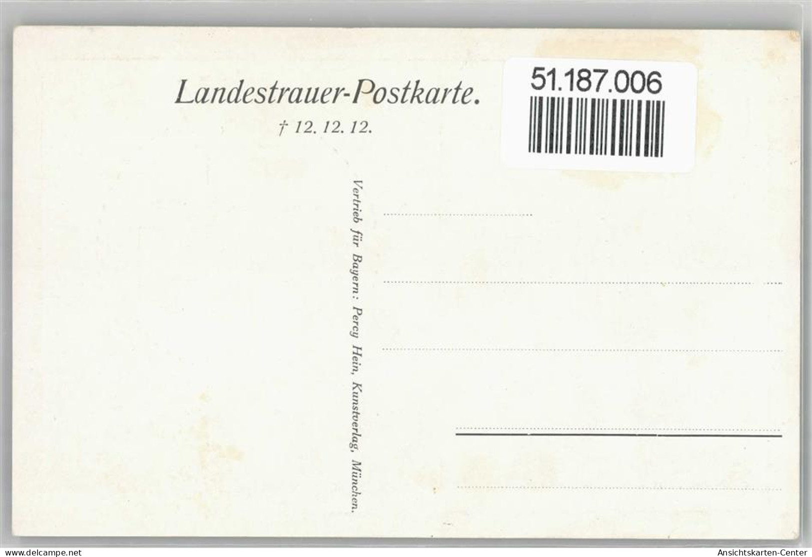 51187006 - Landestrauer-Karte - Familles Royales