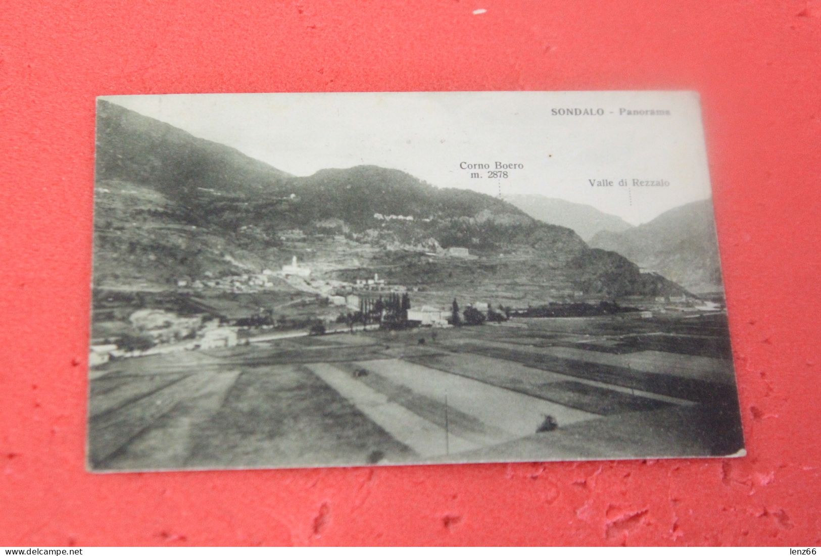 Sondrio Sondalo Con Le Cime Segnalate 1927 Ed. Fiorentini - Sondrio