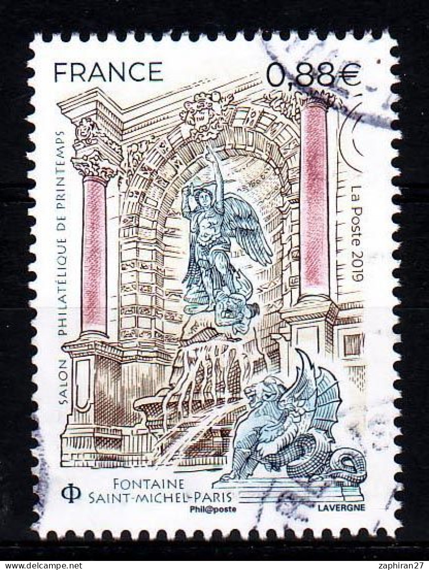 2019 N 5304 FONTAINE SAINT MICHEL OBLITERE CACHET ROND  #234# - Oblitérés