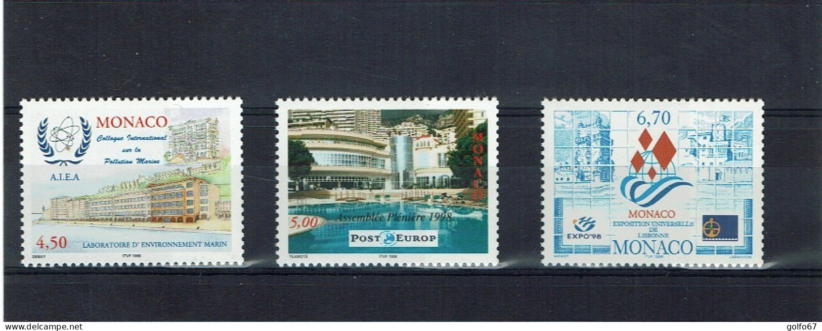 MONACO 1998 Y&T N° 2170 - 2171 - 2172 NEUF** - Unused Stamps