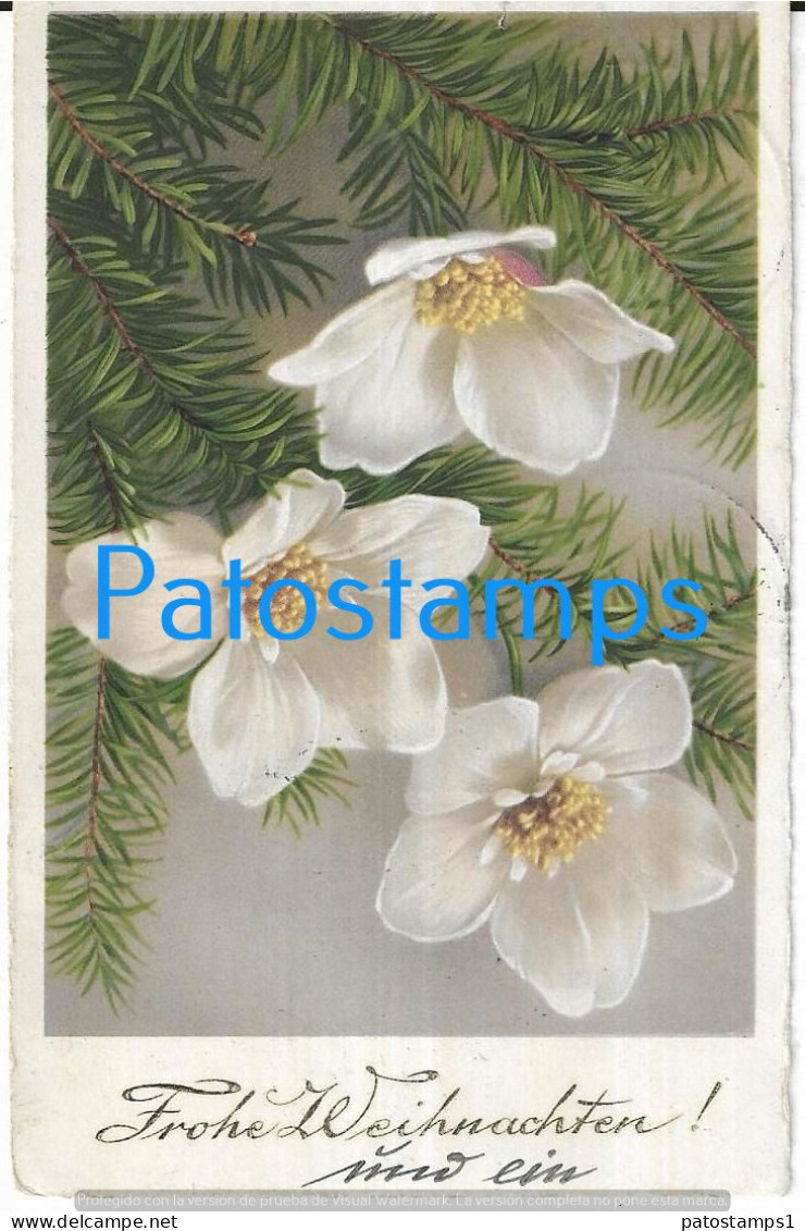 228006 ART ARTE TREE & FLOWER GERMANY CANCEL TEMATICO CIRCULATED TO CHILE POSTAL POSTCARD - Ohne Zuordnung